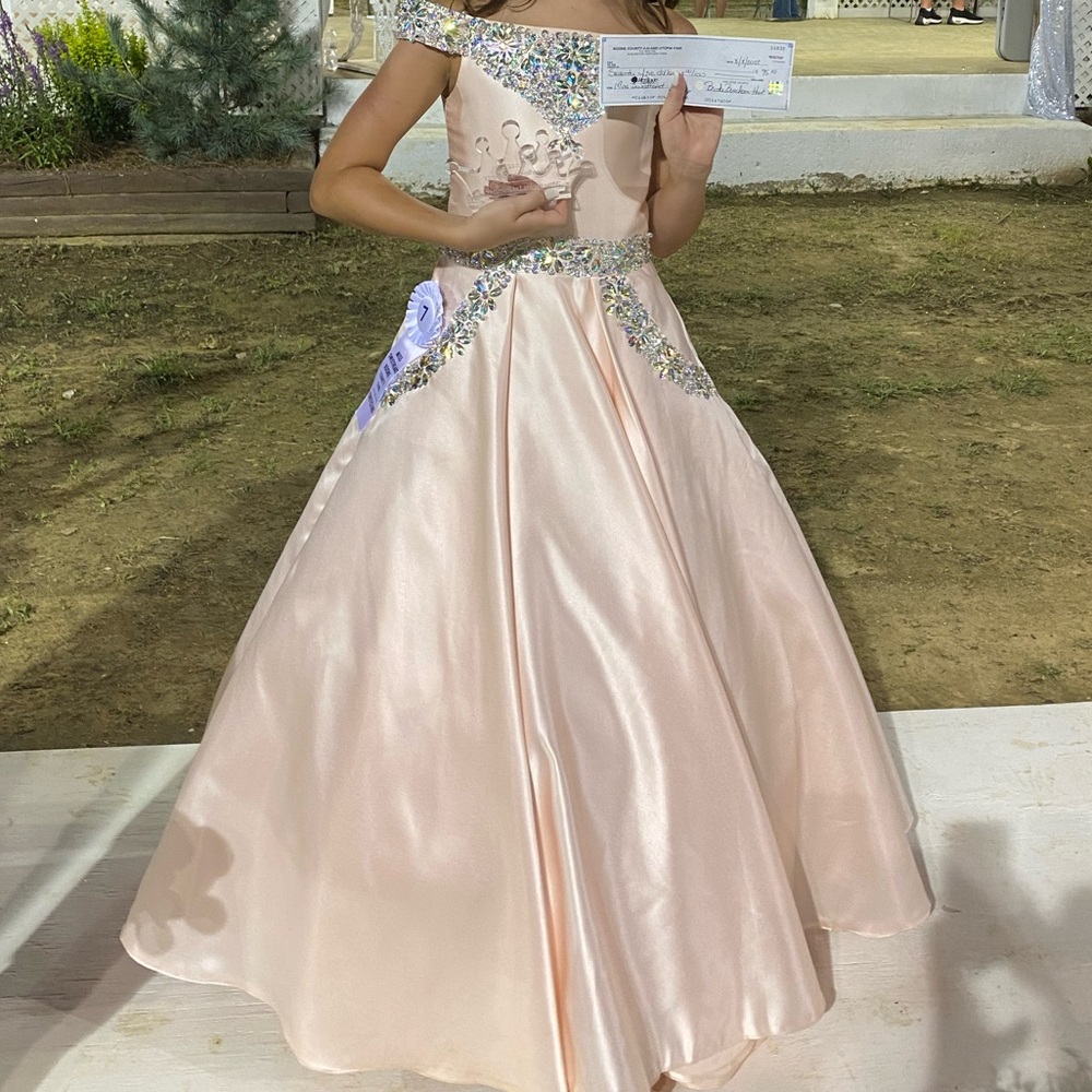 Elegant Pink Kids Formal Dress